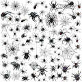 80+ PCS Halloween Spider Web Temporary Tattoos Halloween Makeup Kit for Women Adults Halloween Face Tattoos Realistic 3D Spider Web Fake Tattoos for Kids Halloween Temporary Tattoos